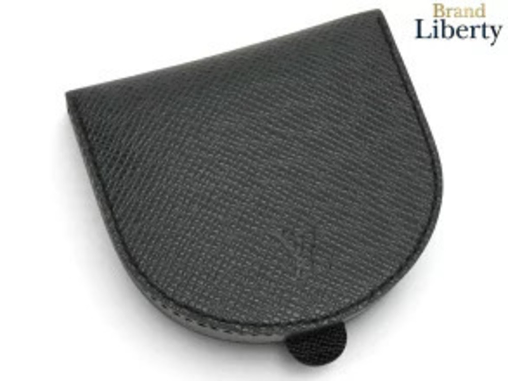 Louis Vuitton Taiga Porte Monnaie Cuvette Wallet Horseshoe Ardoise Black